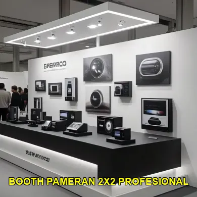 booth pameran 2x2 profesional